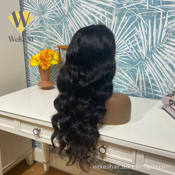 100 Brazilian Virgin Human Hair HD Lace Front Wig Pre Plucked 13*4 Cuticle Aligned Human Virgin Hair Wig Double Drawn Body Wave